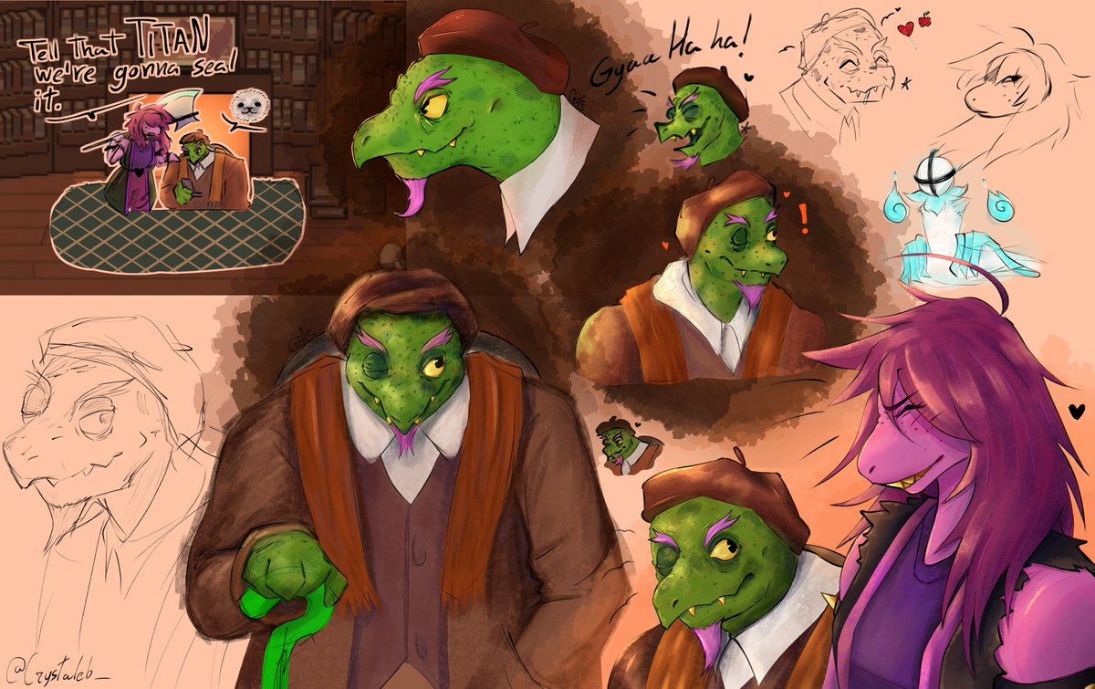 Crystaleb_'s tweet photo. Canvas is finally done after some doodles. I had a lot of fun.

#gersonboom #susiedeltarune https://t.co/yJa3C3lKKh