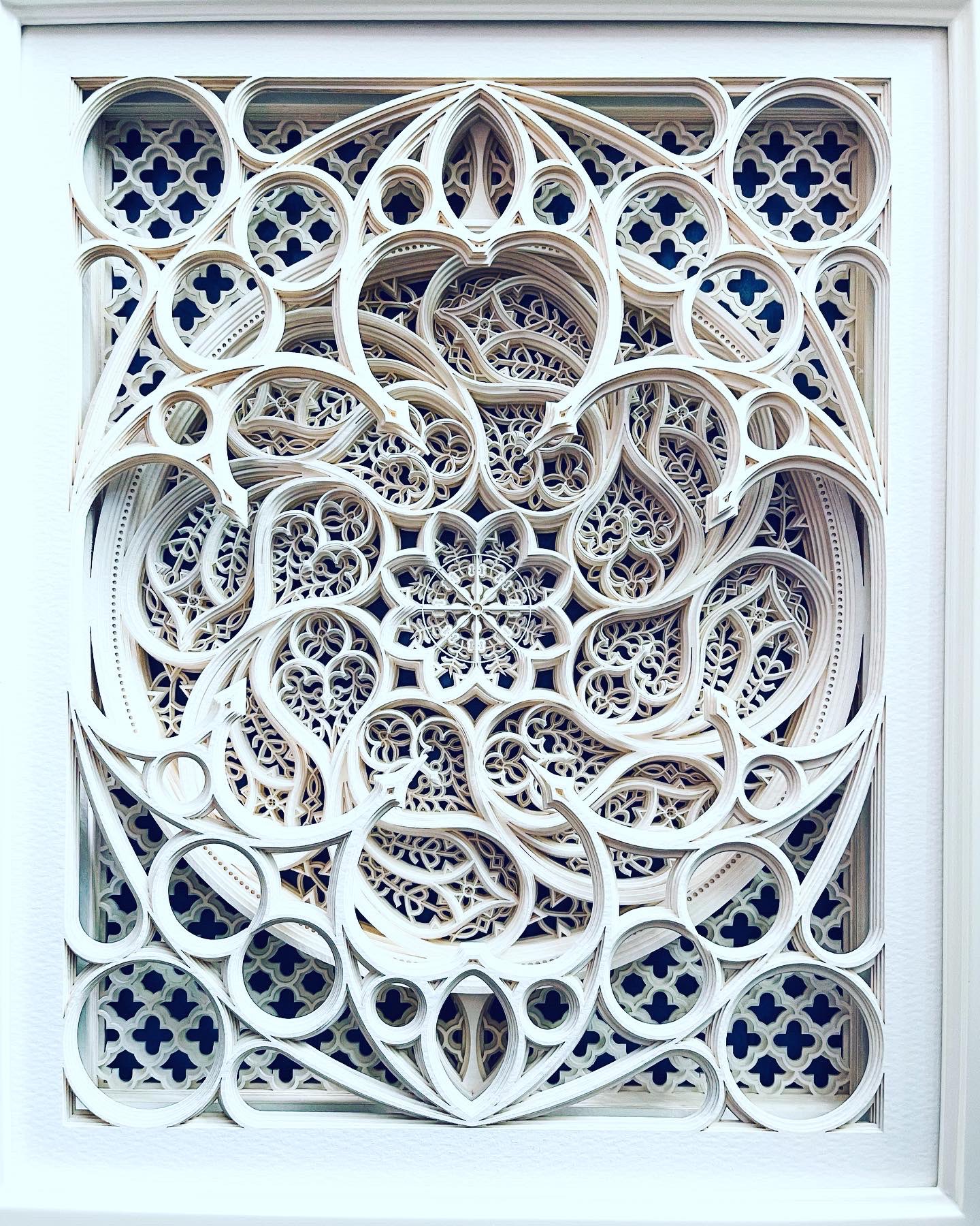 輿石孝志 彫刻切り絵 2点 輿石孝志 彫刻切り絵 2点 立体の