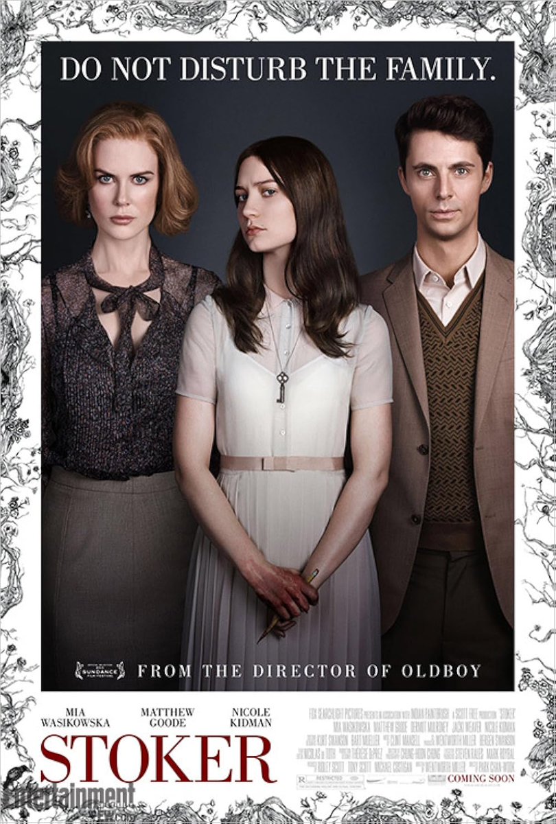 witch_natural's tweet image. 334/365
After the untimely death of her father, India and her mother are left alone in their estate. Soon, the arrival of her uncle Charlie, who she never knew existed, is followed by unexpected developments
#NowWatching
#Stoker(2013)

#HorrorCommunity
#Horror
#Thriller