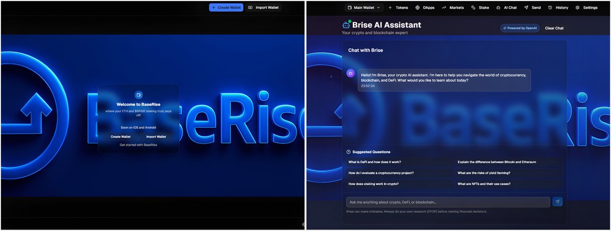 Base_Rise's tweet image. We’ve been building quietly, but it’s almost time to show you what’s next. BaseRise isn’t just a token but also wallet built only for Base, built only for us.

This year, you’ll get it as a browser extension.
Early 2026, it lands in your pocket iOS + Android.
Soon, you’ll be able…