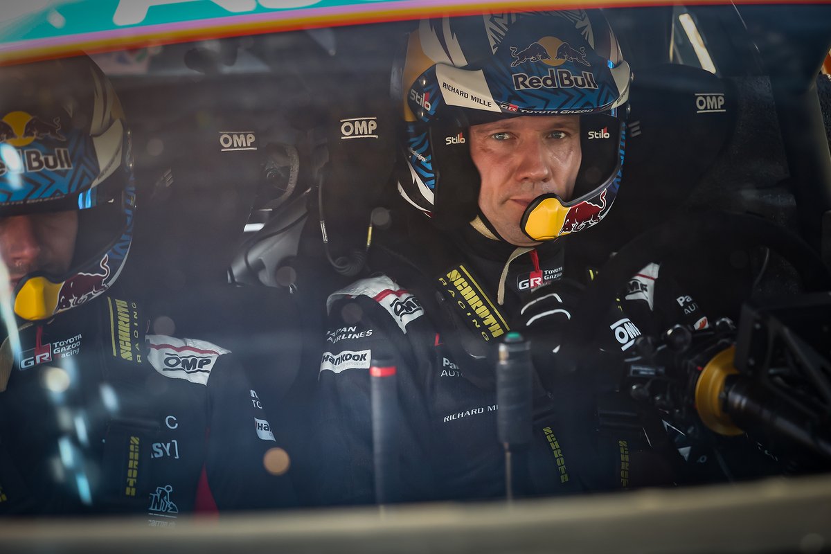SebOgier's tweet photo. It's a shame to see our teammates get a puncture, that's never the way you want to take the lead. On our side, we've been pushing all the time since yesterday and maximized everything, so I think we can be satisfied with that. Tomorrow we'll have the longest loop of the weekend, maybe with some rain, so many things can still happen. It's nice that we managed to come back, but it's definitely not over.

🇫🇷 C'est dommage de voir nos coéquipiers crever, on n'a jamais envie de passer en tête comme ça. De notre côté, on a attaqué non stop depuis hier et tout maximisé, alors je pense qu'on peut être satisfaits. Demain on aura la boucle la plus longue du week-end et peut-être de la pluie, il peut donc encore se passer beaucoup de choses. C'est bien qu'on ait réussi à remonter, mais ça n'est clairement pas terminé.

🇵🇾 O/A after day 2:
1⃣ OGIER
2. Fourmaux +10.3s
3. Evans +36.6s
4. Tänak +39.1s
5. Neuville +46.8s

#WRC #RallydelParaguay