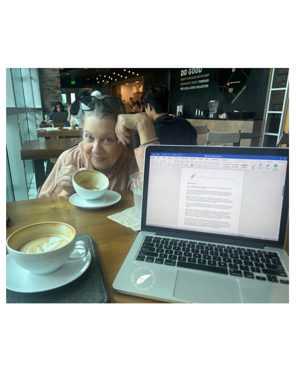 Writing is always more fun with a friend, and the coffee doesn’t hurt either! 

What’s your writing environment like today? Share it in the comments.

#writingcommmunity