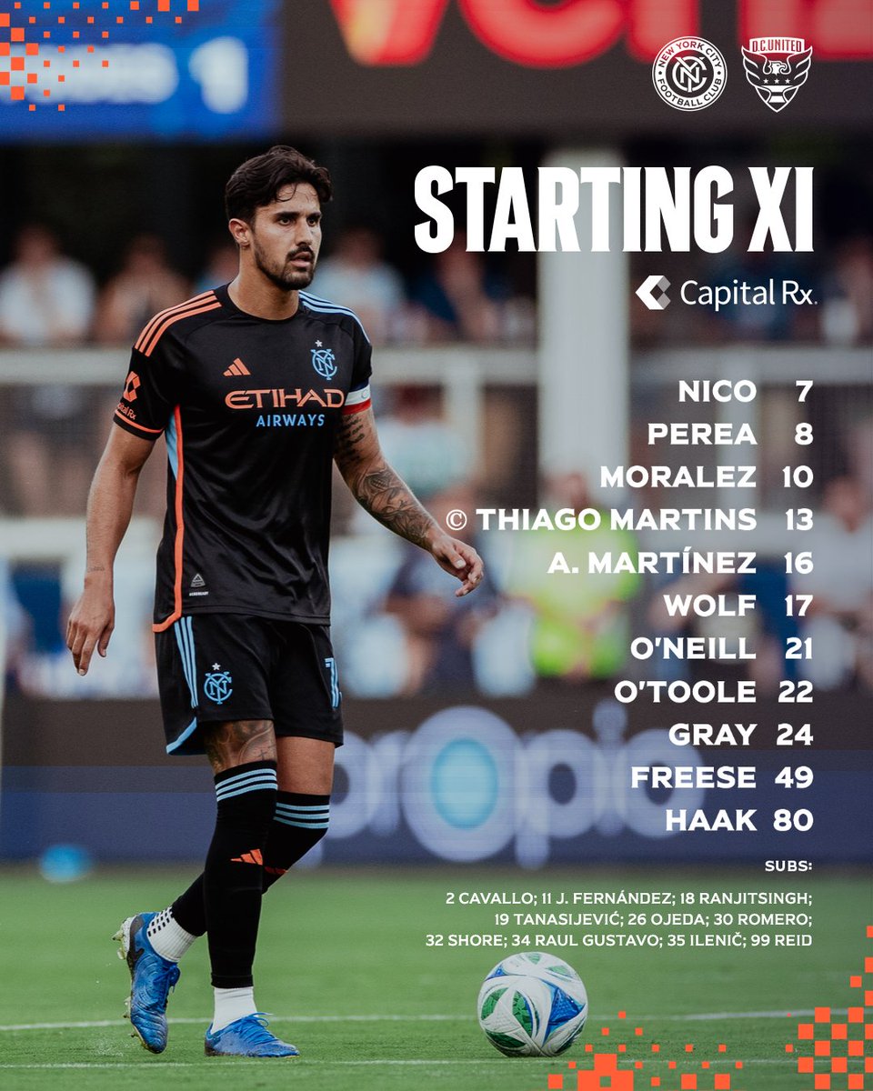 newyorkcityfc's tweet image. The squad taking on the District 📝