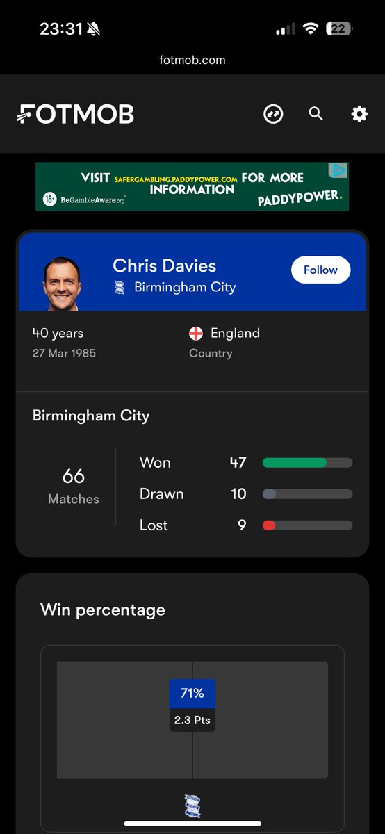 NickGJ1989's tweet photo. @BillHogbcfcts98 Not sure how long you’ve supported blues, but that’s a pretty good record. https://t.co/8c04CtqrBu