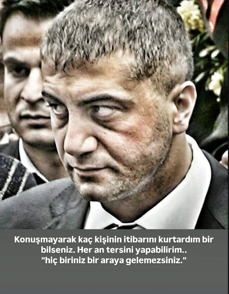 58SERDENGECTİ_58 (@yarisguvercini) on Twitter photo Konuşmayarak kaç kişinin itibarını kurtardım bir bilseniz. Her an tersini yapabilirim..
"Hiç biriniz bir araya gelemezsiniz."
<a href="/sedat_peker/">Sedat Peker</a> #SedatPeker Konuşmayarak kaç kişinin itibarını kurtardım bir bilseniz. Her an tersini yapabilirim..
"Hiç biriniz bir araya gelemezsiniz."
<a href="/sedat_peker/">Sedat Peker</a> #SedatPeker