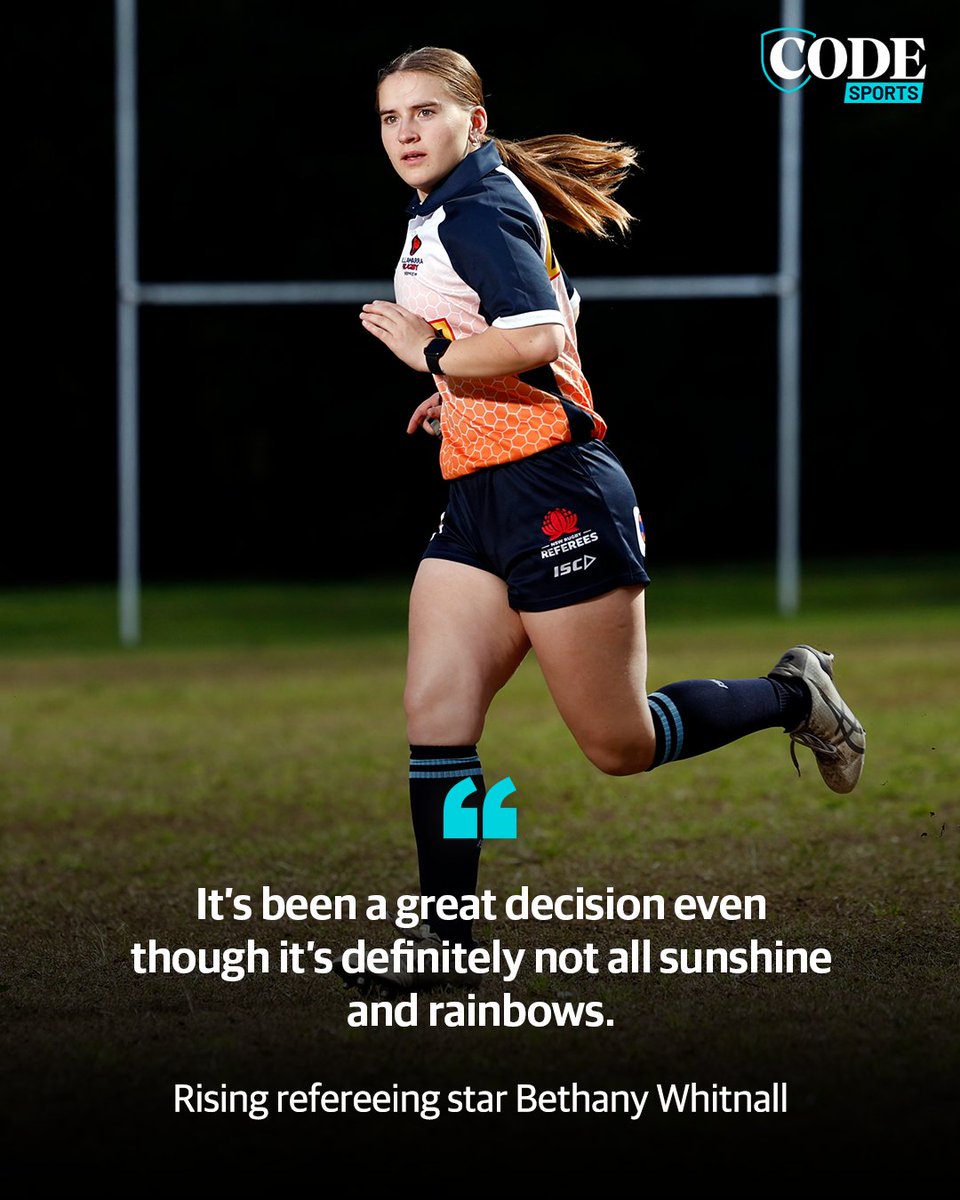 Each time she blows her whistle, Bethany Whitnall isn’t just making a ruling on the rugby field. She’s also making a difference.

STORY | bit.ly/4ncgVNX

📸: Richard Dobson