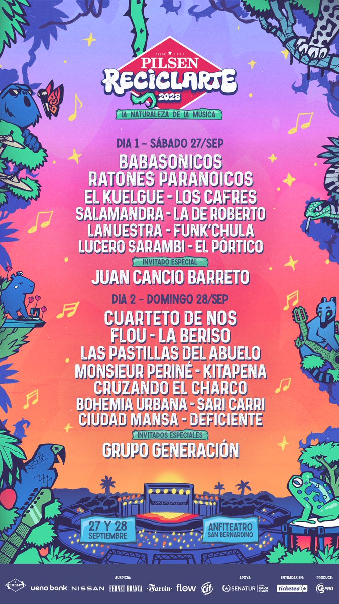 Próximos shows: Jujuy, Paraguay, Entre Ríos y <a href="/lollapaloozaar/">Lollapalooza Argentina</a>