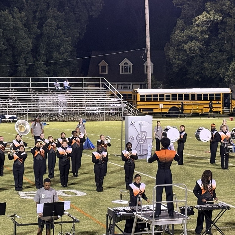 Our JM Marching Jackets STOLE 😉 the half-time show last night with their amazing performance! 💰🥁 Shout out to Mr. Smith, our band parents, and of course, the students for a job well done!