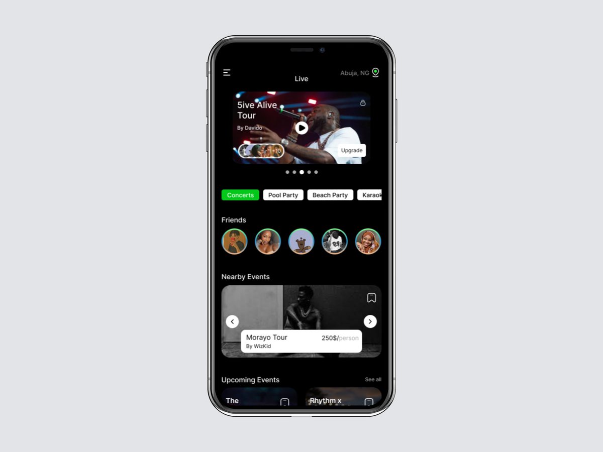 Cap_Jacq's tweet image. I’ve designed an app to simplify event discovery and connection! Find local tours and concerts, and meet others who share your passion for live experiences. Excited to share this journey! #AppDeveloper #Events #Community #Design #Tour #productdesign