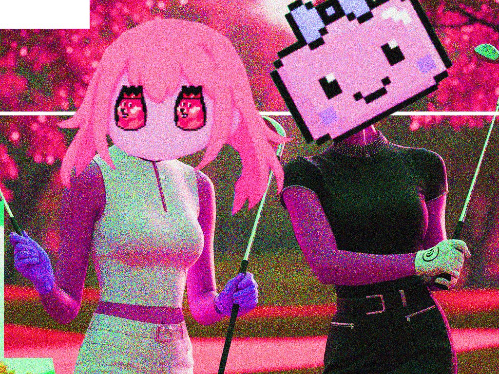 Look, Sydney! Do you see the little hole over there?... 👀⛳