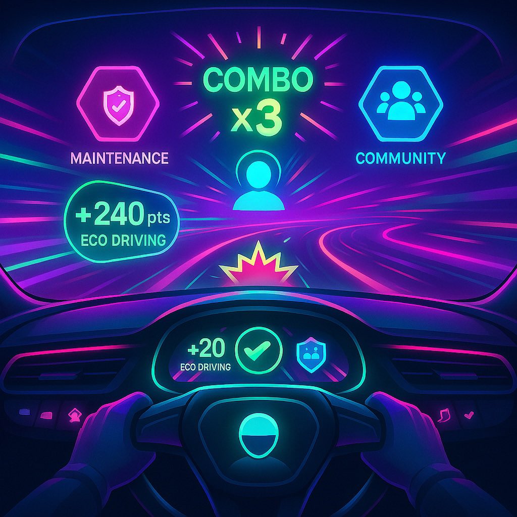🎮 Gamification auto ! <a href="/CodeNekt_Eco/">CodeNekt Ecosystem 🔺</a> transforme ta conduite en jeu : points pour l’éco-driving, badges pour l’entretien régulier, rewards pour l’engagement communautaire. Conduis, gagne, progresse ! 🏅🕹️ #GameFi