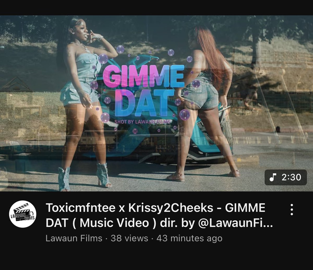LawaunFilms_'s tweet image. @Official_Kaine youtu.be/fAMY2Qc3fTU?si… #Toxicmfntee #krissy2cheeks #Lawaunfilms #rt