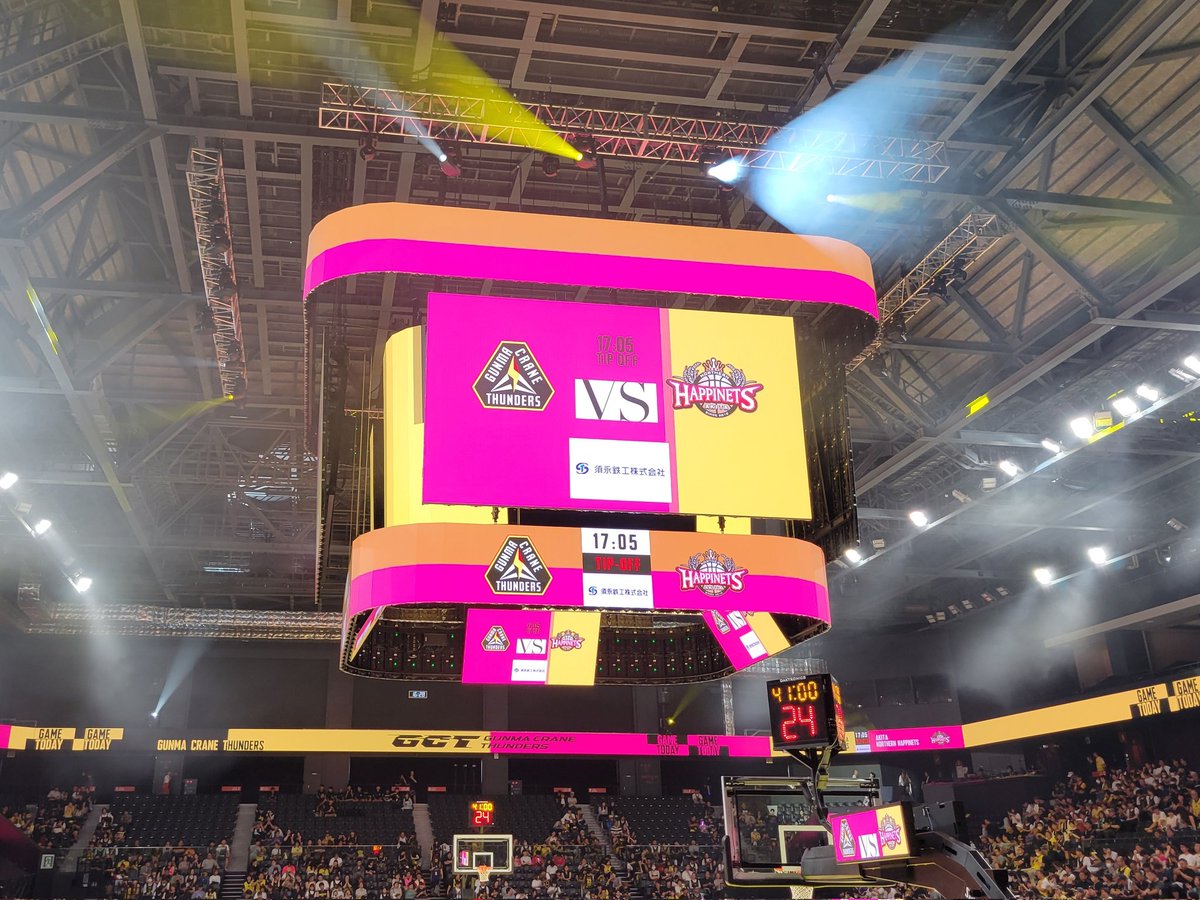 thunders_39's tweet image. 試合開始前のアンセム
久しぶりで鳥肌立ちました!!
サンダーズ最高⚡👍
 #群馬クレインサンダーズ 
 #オプアリ