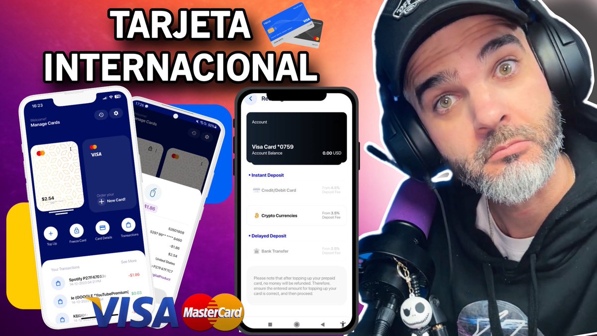 🔥NUEVA tarjeta VISA internacional PARA pagar SUBSCRIPCIONES 🚀  youtu.be/45Cf7xamICo?si…
