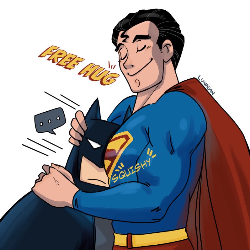 Free hug 🤗 
#SuperBat #Superman #Batman #ClarkKent #BruceWayne