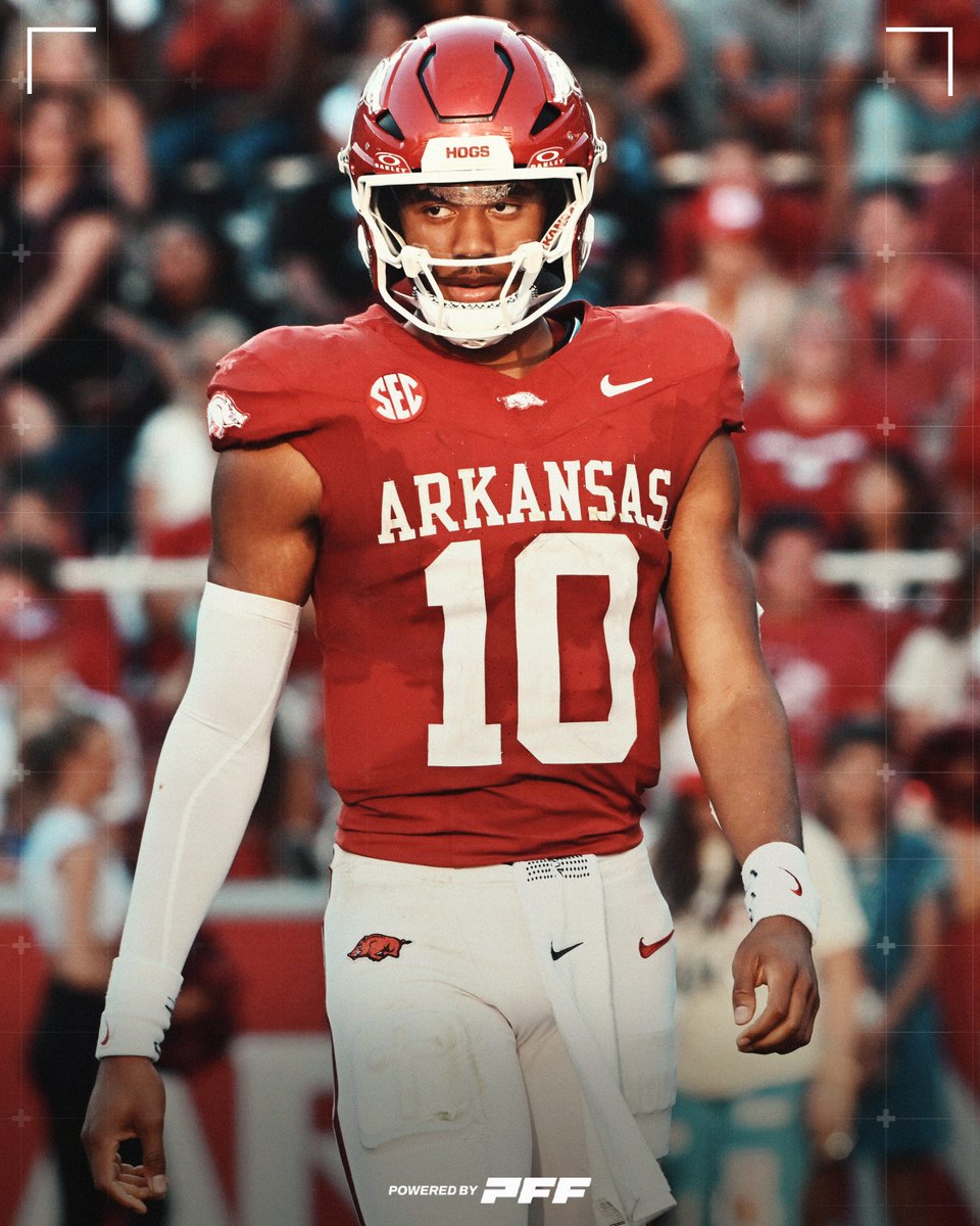 Arkansas QB Taylen Green in Week 1:

🐗 24/31
🐗 322 YDS
🐗 6 TDS
🐗 0 INTS

<a href="/RazorbackFB/">Arkansas Razorback Football</a>