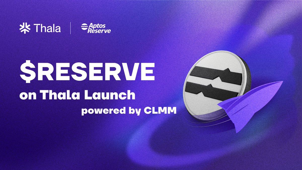 September is shaping up to be big for Thala.

We’re shipping new products:
• CLMM goes live
• ThalaLaunch returns with the $RESERVE launch

A new chapter for liquidity, governance, and treasury design on <a href="/Aptos/">Aptos</a> is about to begin.

It's about time ⏳