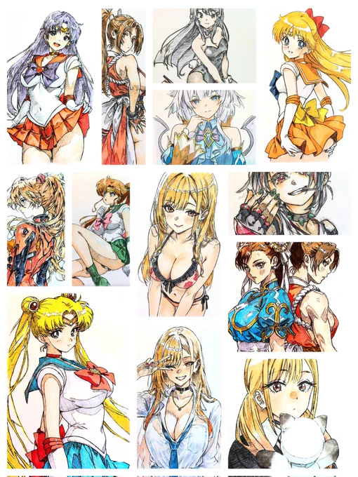 #今月描いた絵を晒そう 