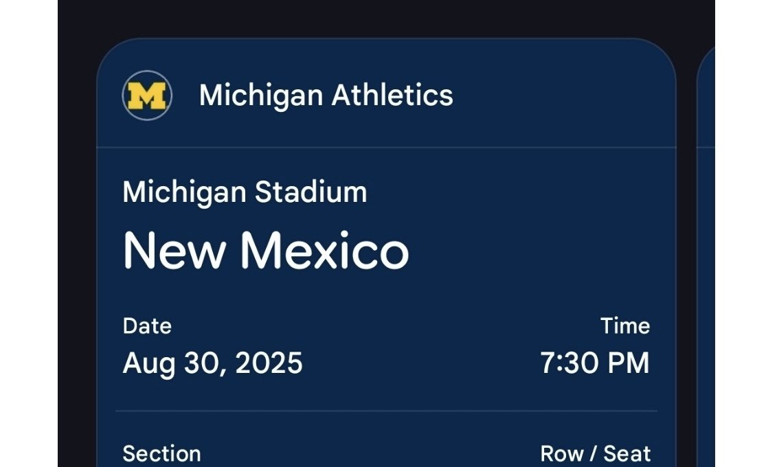 My oldest (NMSU alum) attends Michigan and is all set to cheer for the home team!💙💛 #GoBlue
