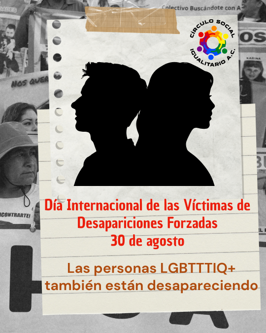 CirculoSocialAC's tweet photo. Familia y amistades de personas desaparecidas sufren una angustia mental lenta, ignorando si la víctima vive aún y, de ser así, dónde se encuentra recluida, en qué condiciones y cuál es su estado de salud.
30 de agosto, Día Internacional de las Víctimas de Desapariciones Forzadas https://t.co/8Rw8qsjgrH