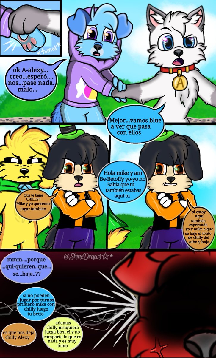 ❤️💙💢⚞Enojó y verdad⚟💢💙❤️
#LosInfumables #ComicsDeShine #ocart #losSiempreSucios 
~irá picante y enojo......💢🌶 (Parte 7)