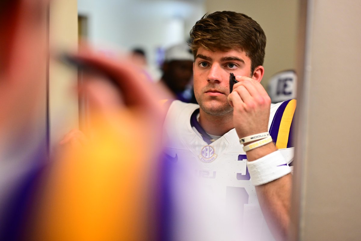 LSUfootball's tweet photo. Almost time to flip the switch https://t.co/apbXB41OnM