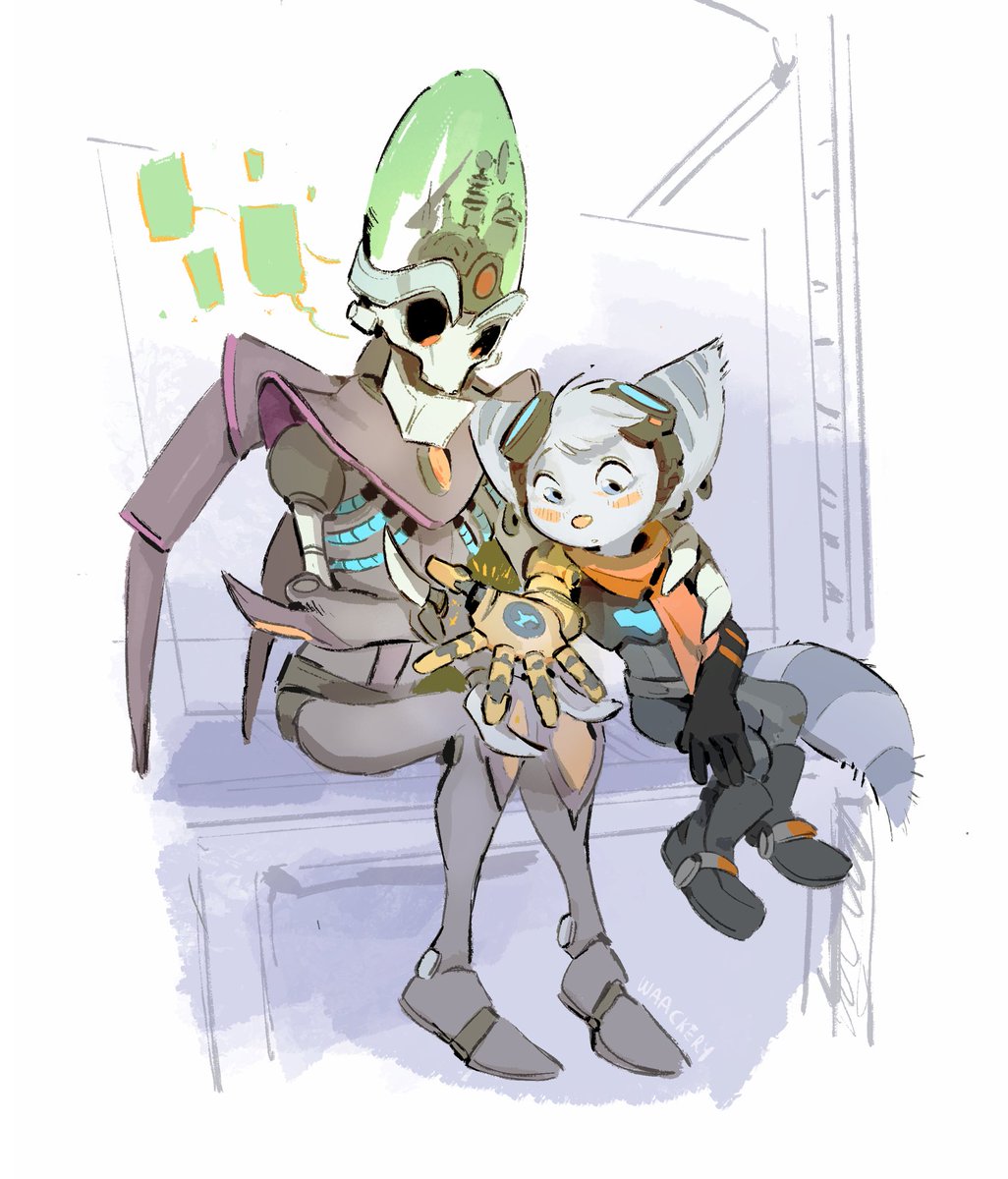 Doctor Nefarious being nice to Rivet….