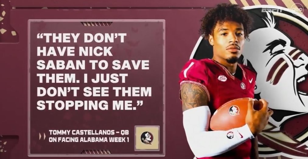 He said what he said!!!! Go Noles.