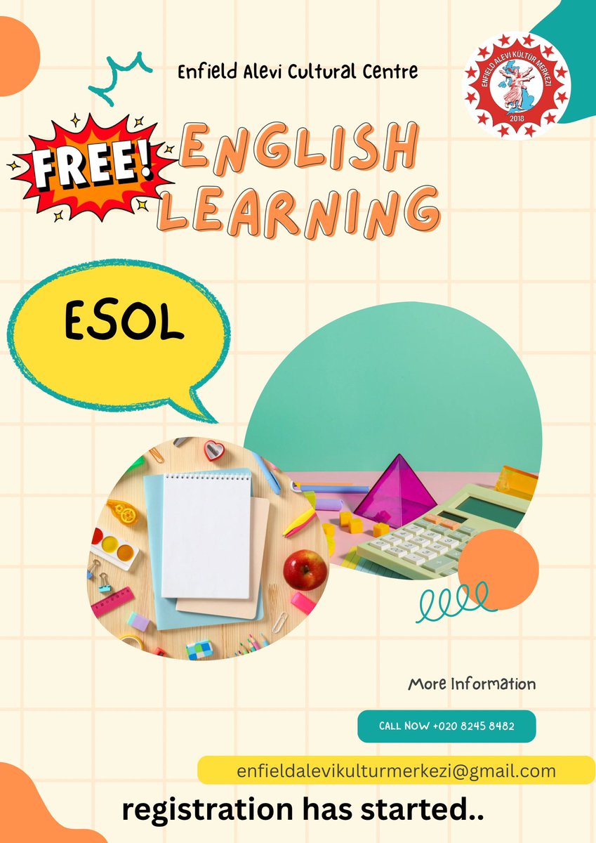 8 Eylül ‘de Enfield Alevi Kültür Merkezi kursları başlıyor!”
forms.gle/w39qjvfTgEPCtU…
