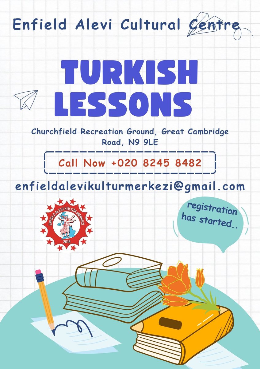 8 Eylül ‘de Enfield Alevi Kültür Merkezi kursları başlıyor!”
forms.gle/w39qjvfTgEPCtU…
