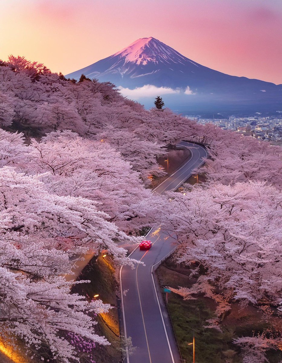 Mount Fuji, Japan. 🌸