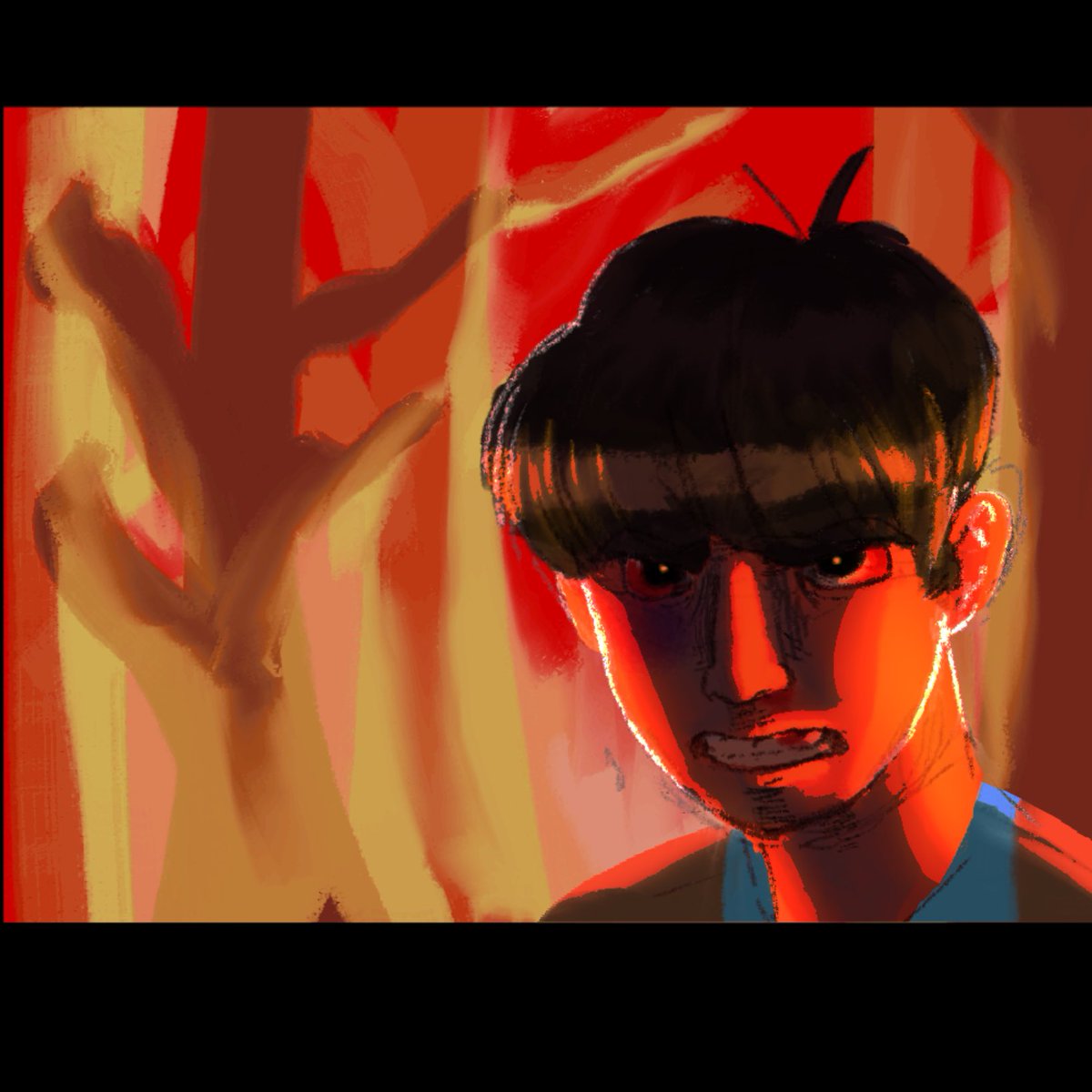 Have this Caian sketch, i am trying to draw a scene that is very important for his character arc
#art