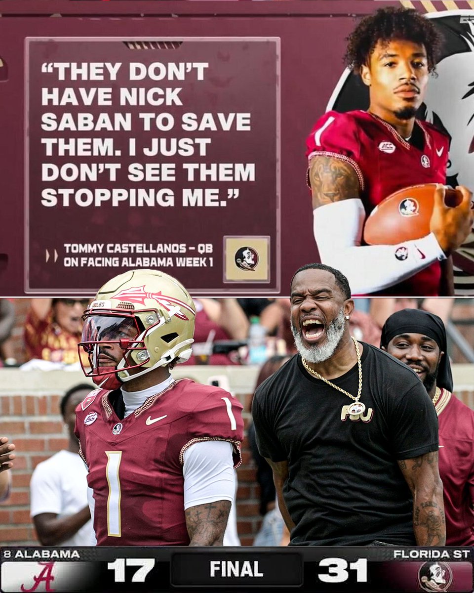 Tommy Castellanos called his shot 🥶 <a href="/FSUFootball/">FSU Football</a>