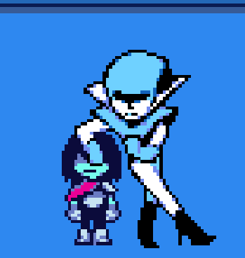 she looks so funny in this sprite.. squished
