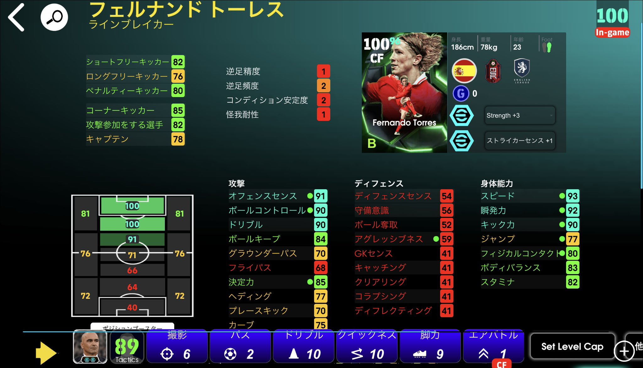 フェルナンドトーレス フェルナンド・トーレス | WCCF カードデータ詳細