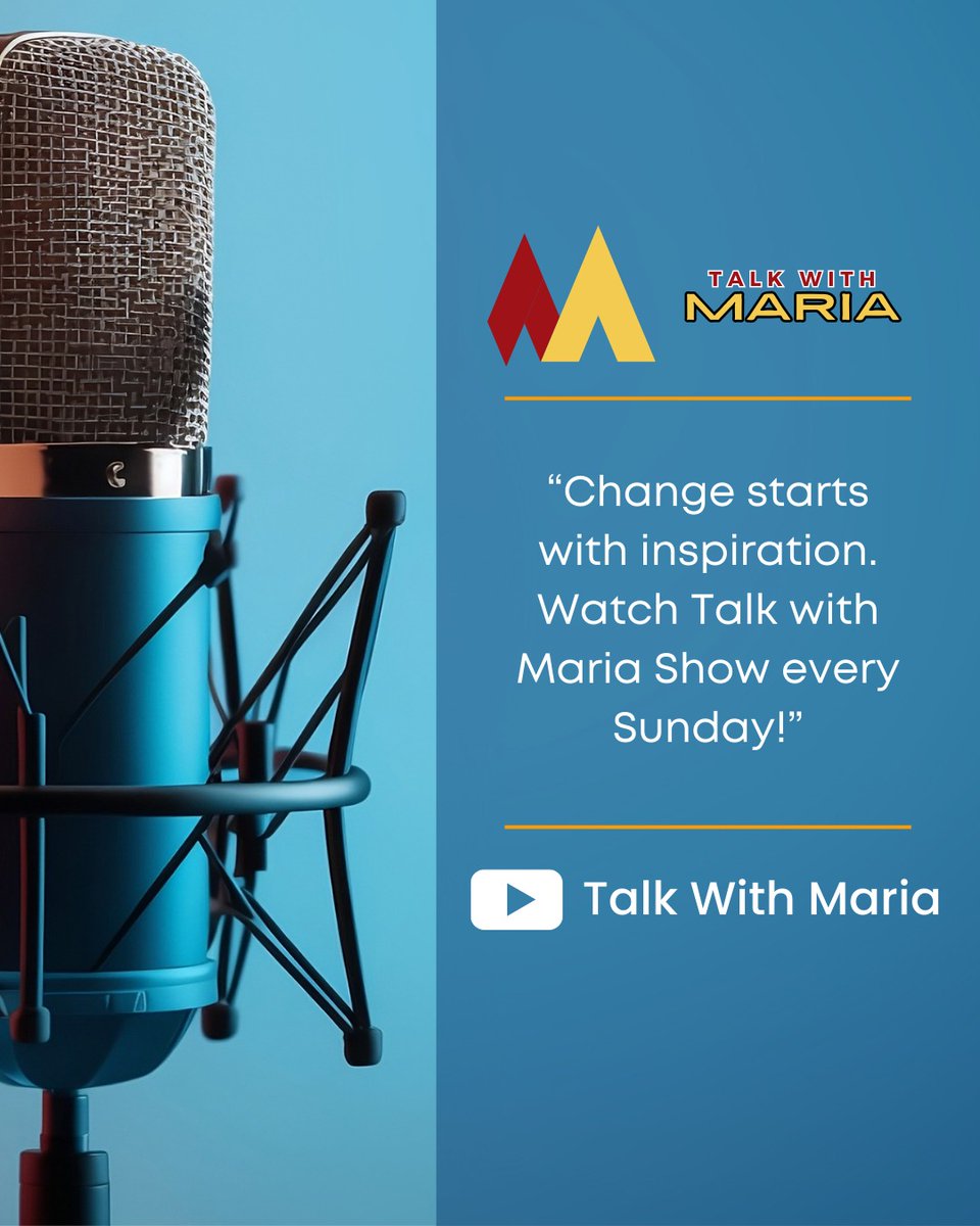talkwithmaria2's tweet image. 🌟 Ready to be inspired? Change starts with the right stories!
✨ Watch Talk With Maria Show every Sunday on YouTube and fuel your journey with motivation and empowerment. 🎥💡

👉 Subscribe now and never miss an episode!

#talkwithmaria #youtubeinspiration #sundaymotivation