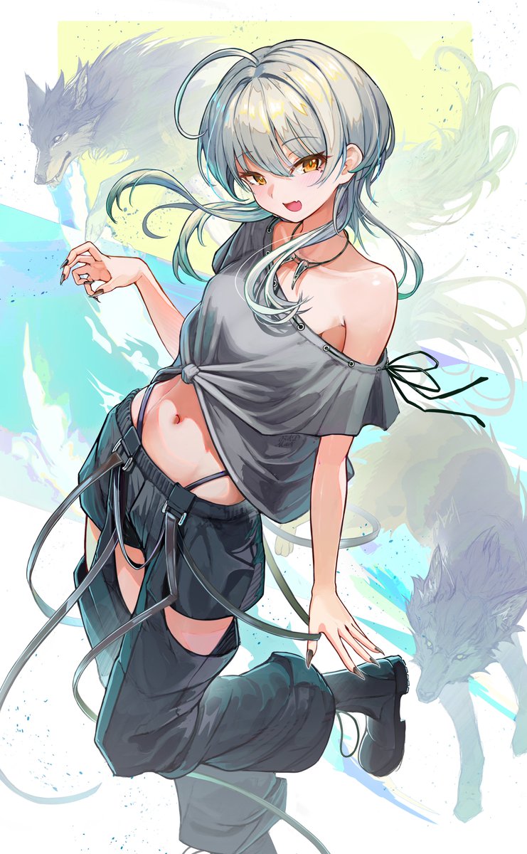 おでかけしてくるね🐺
#游絵