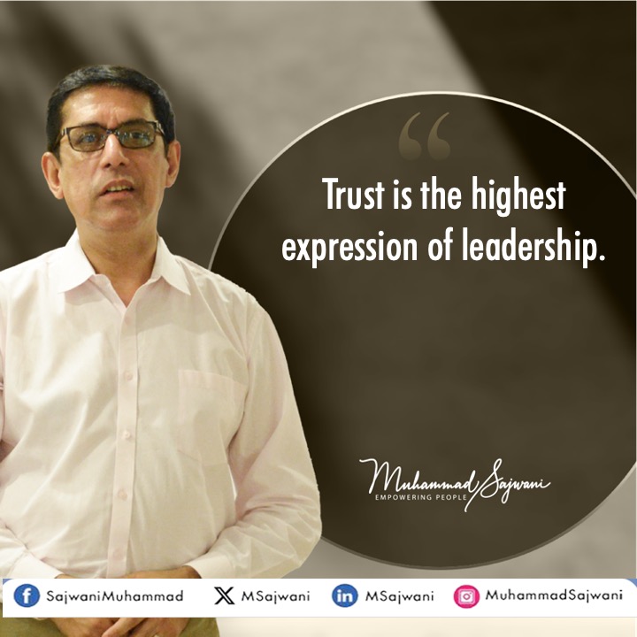 msajwani's tweet image. Without trust, leaders' sermons, speeches and words stay hollow.

#TrustMatters #BuiltOnTrust #TrustAndRespect #TrustLeadership #TrustTheProcess #CultureOfTrust #TrustIsPower #LeadingWithTrust #TrustAndIntegrity 

#MuhammadSajwani
#EvolveHR
#empowerpeople
#hrconsultants
