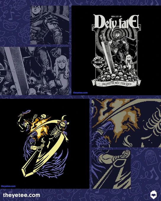 NEW! We've got Defy Fate designed by Rafael Baptista and Shadow Dwellers designed by @henriqntorres both #dailytees available for 24 hours only at https://t.co/ZD8ueXz0ra 