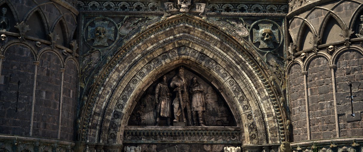 Sadly, I have to take a break from the location because I am going to France where I will be eating good food and scanning real castles !

I feel, I have achieved nice milestone of ALMOST finished gate and this is a good moment to take a small break. Really enjoy how this scene