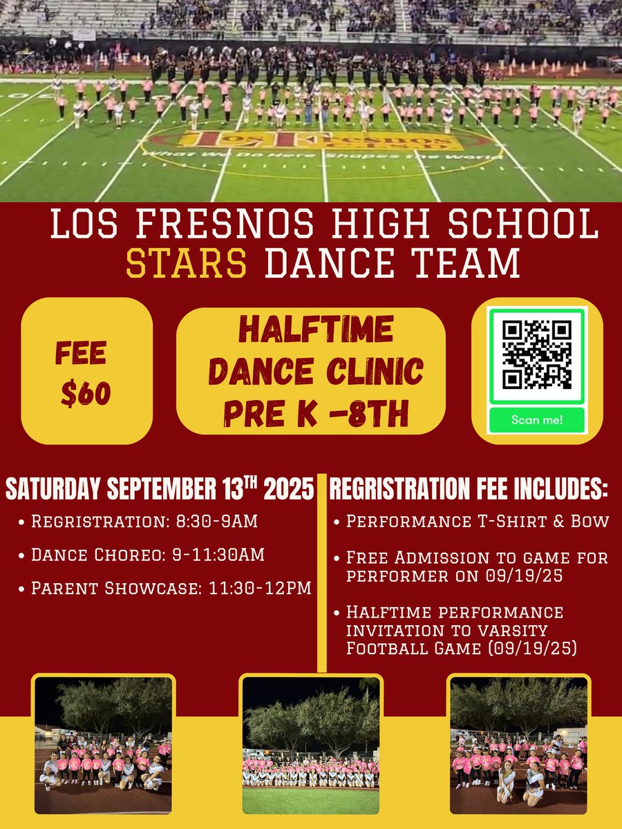 β
 LF Stars Dance & Drill Team β
 (@lfhsstars) on Twitter photo Join us for the 2025 Fall Halftime Dance Clinic! Preregister TODAY! π« Join us for the 2025 Fall Halftime Dance Clinic! Preregister TODAY! π«