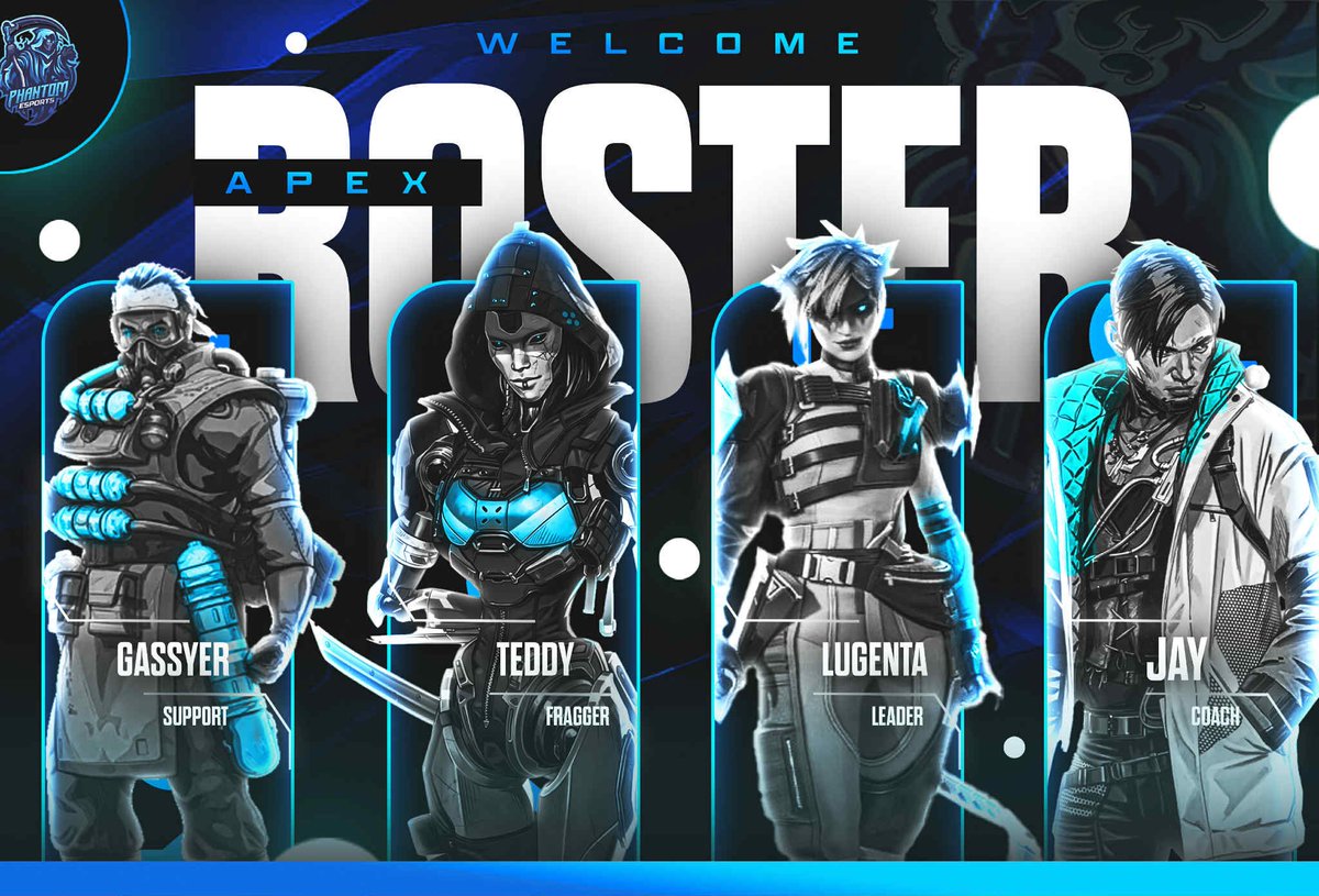 PHANTOM ESPORTS (@phantomesportsx) on Twitter photo I want to welcome our official apex roster .
Cant wait to see how my guys do . I know great things are on the way 💯
<a href="/Lugenta_/">Lugenta</a>
<a href="/Gassyer2x/">Phantom Gassyer</a>
<a href="/Teddyy_VW/">Phantom Teddy</a>
<a href="/kungFUfightingg/">Jay</a> I want to welcome our official apex roster .
Cant wait to see how my guys do . I know great things are on the way 💯
<a href="/Lugenta_/">Lugenta</a>
<a href="/Gassyer2x/">Phantom Gassyer</a>
<a href="/Teddyy_VW/">Phantom Teddy</a>
<a href="/kungFUfightingg/">Jay</a>
