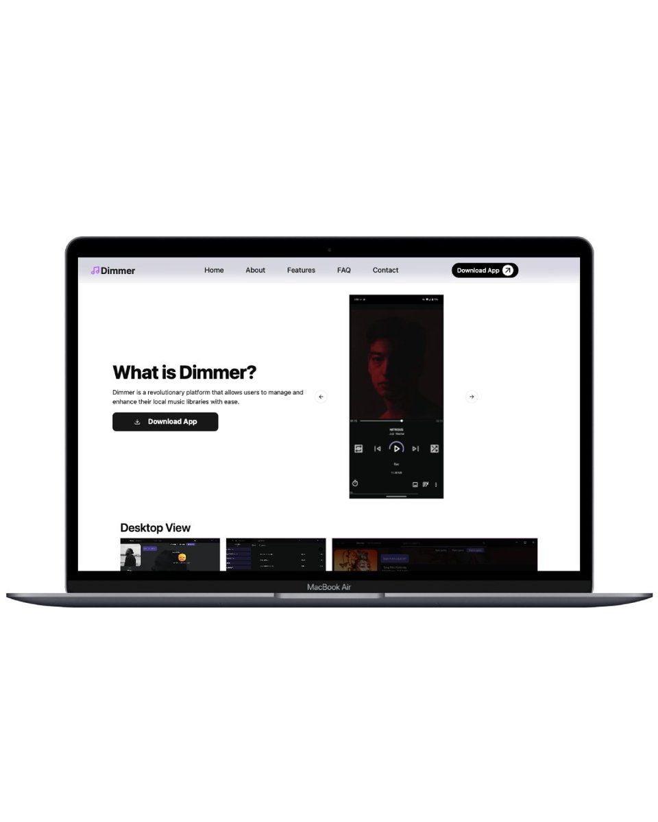 dripcodestudio's tweet photo. 📢 New Project Showcase

We just designed and built the landing page for Dimmer, a cross-platform music player app 🎶.

👉 Check it out here: https://t.co/vnJfF2BxEK

A project signed by DripCode Studio 🌐

#WebDesign #LandingPage #MusicApp  #DimmerApp #DripCodeStudio https://t.co/PbB2rlA7sv