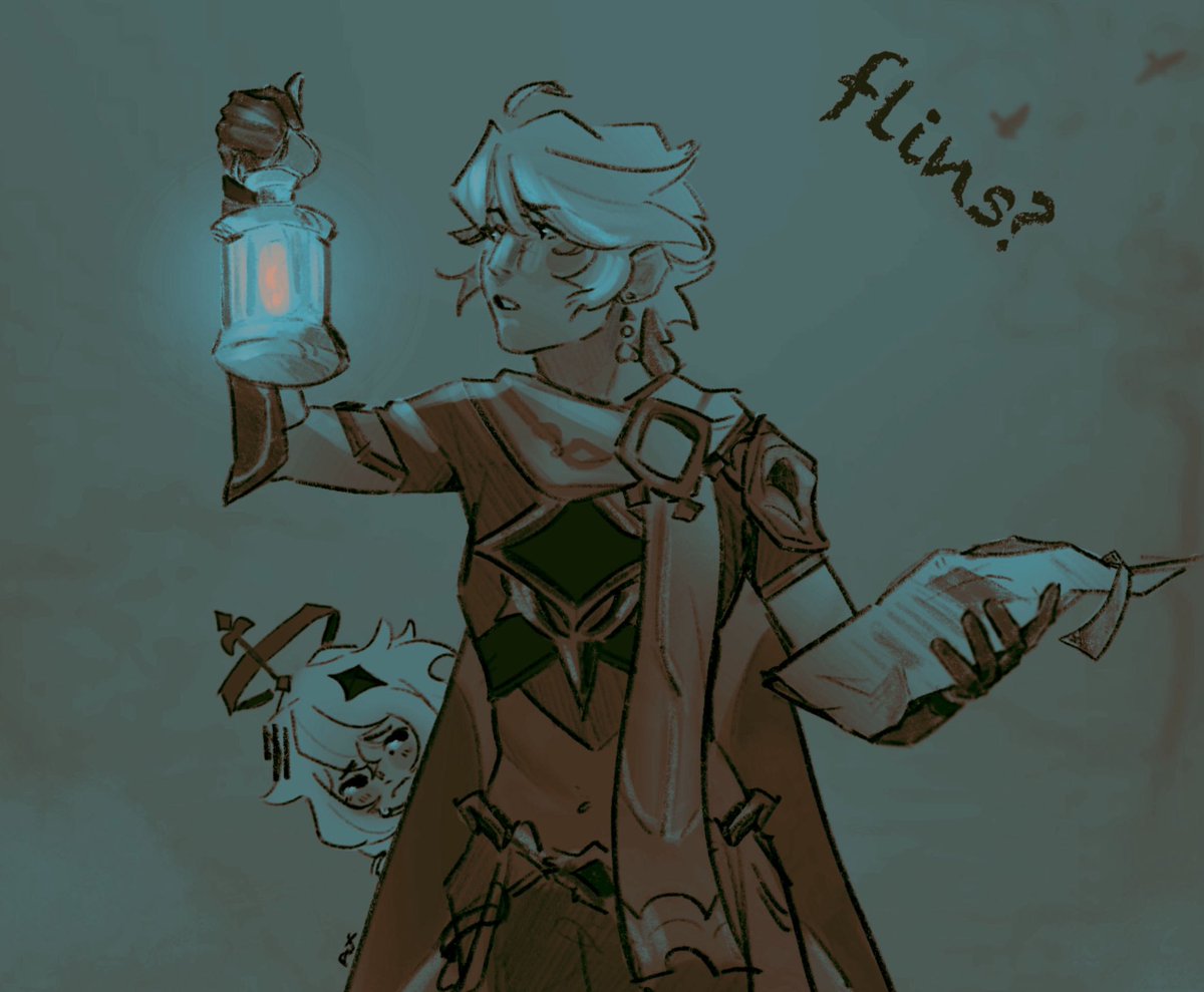 this was more a goofy test at gradient maps + paimon #aether