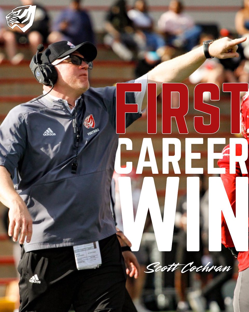 Head Coaching Career Record: 1-0 😎

Congrats <a href="/CoachYeah/">Scott Cochran</a> on your first career win! 👏