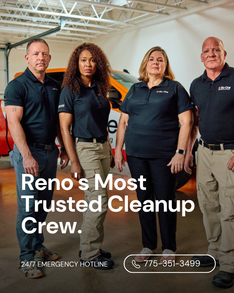 BioOneReno's tweet image. Reno's most trusted cleanup crew.
Tough. Reliable. Here for you.
#HelpFirstReno
