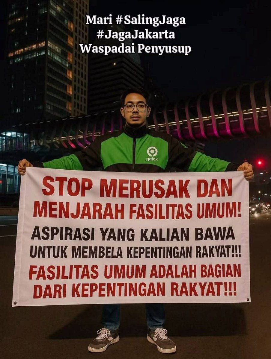 mikuroQ's tweet photo. Yg lagi berdemo ingat jangan merusak &amp; menjarah karena itu yg diharapkan para perusak bangsa https://t.co/elAxgZZDLO