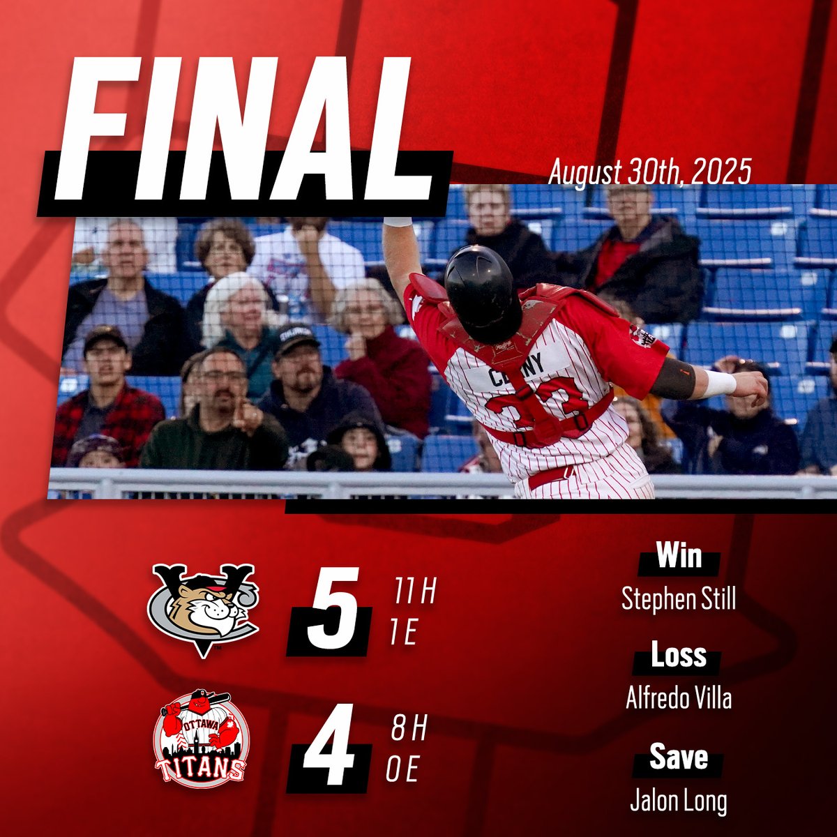 FINAL | TC 5, OTT 4

Fought 'til the last pitch ⚔

#HereToStay