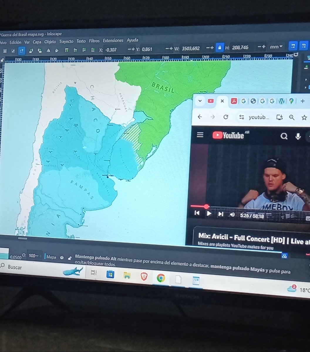 agvstincardozo's tweet photo. Se viene mapa de la Guerra del Brasil 🇦🇷🇧🇷👀

 [en proceso (temprano)] https://t.co/7nGsUWQ6ee