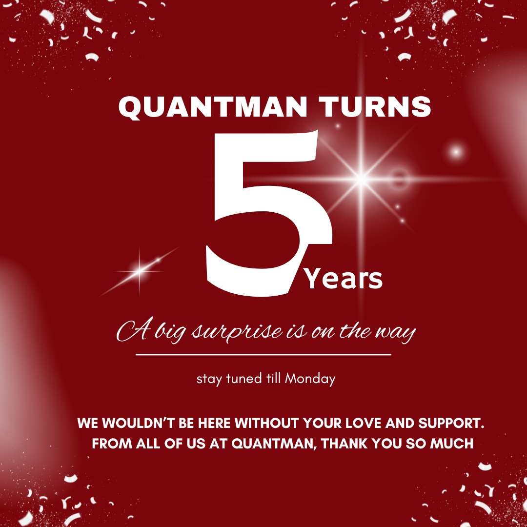quantman1's tweet image. 🎊Celebrating 5 incredible years of QuantMan! 
5 years of innovation. Thousands of traders. Endless possibilities. ✨
From refining strategies to transforming trading, YOU made this dream possible🙌
Stay tuned for a game changing announcement this Monday 🚀
#QuantMan #algotrading